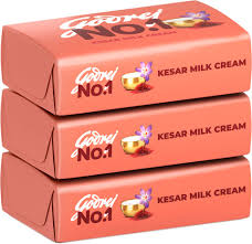Godrej No.1 Kesar and Milk Cream Bath Soap 150 GM